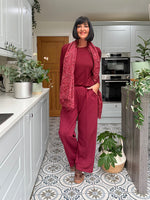 Wine Super Soft Round Neck